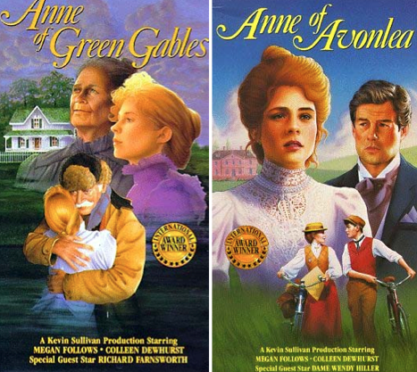 The Anne of Green Gables Movies, based on the book series by L.M. Montgomery 